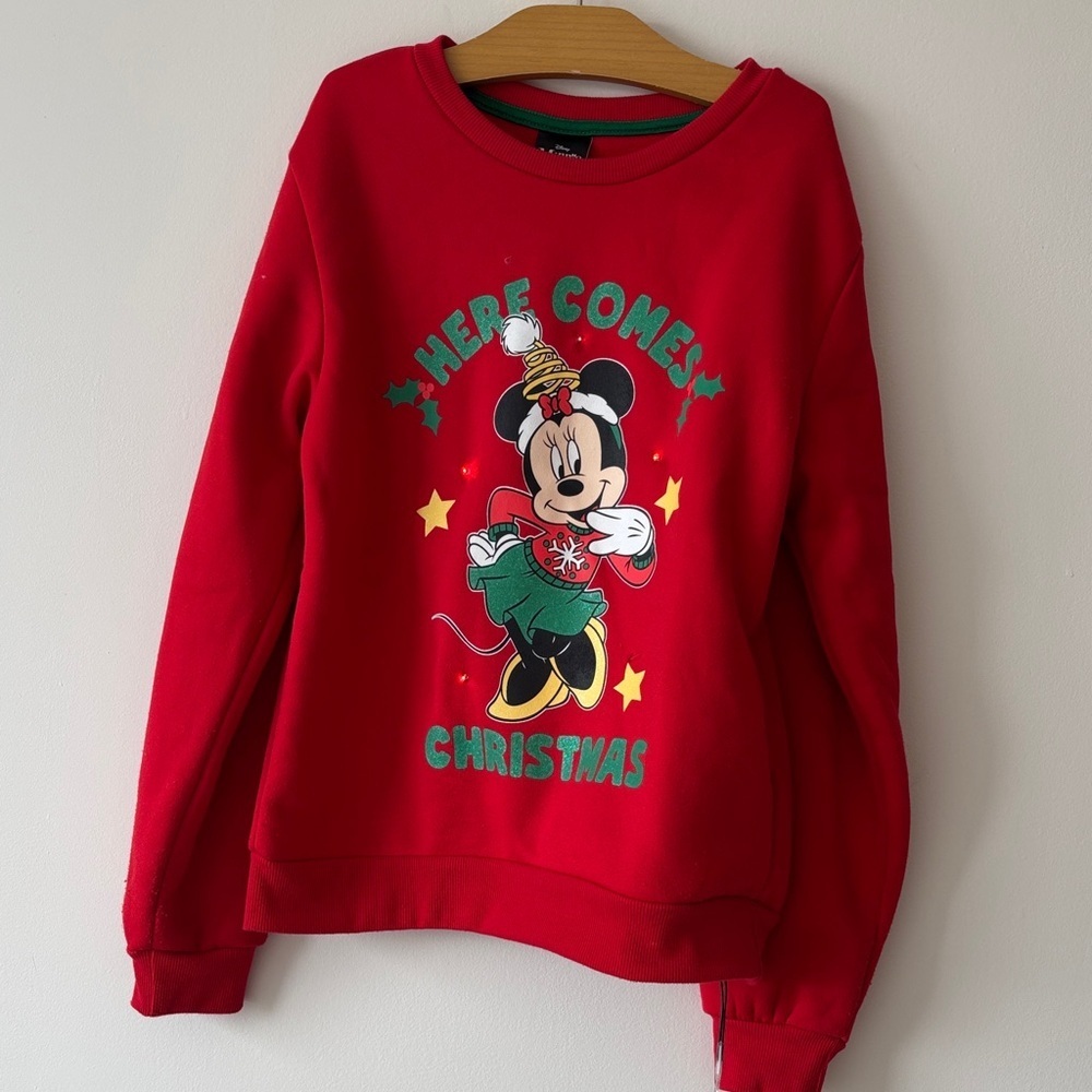 Disney Red Mickey Mouse Christmas Sweater